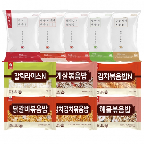 천일 엄지 냉동 볶음밥 300g 36종 골라담기 김치 새우 햄야채 해물 닭가슴살 즉석밥